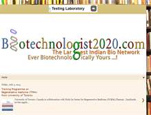 Tablet Screenshot of biotechnologist2020.com